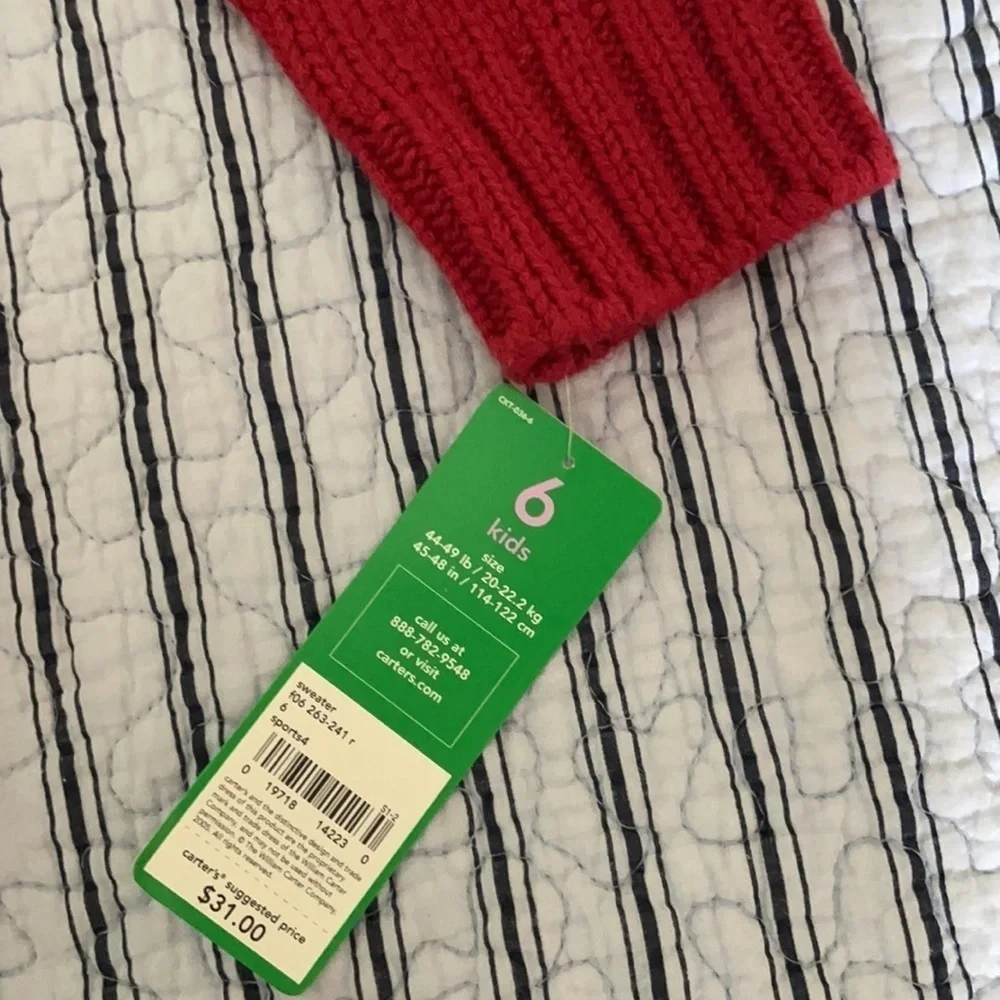 🤗 NWT Carter’s sweater shirt for Boy size 6